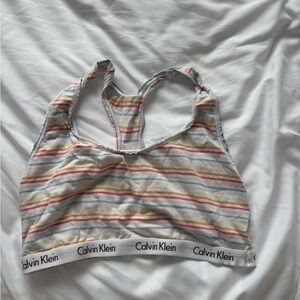 Calvin Klein Women's Multicolor Striped Bralette